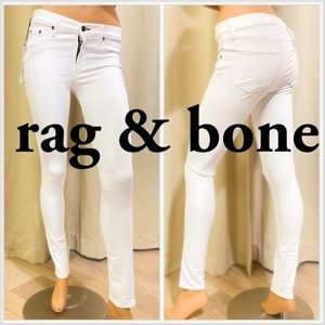 New Rag & Bone Skinny Jeans White Blanc Size 27 W1502M595BLA NWT $195